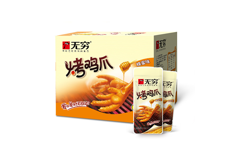 WUQIONG ROASTED CHICKEN FEET HONEY 16PACKS 320G